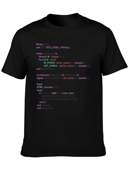 Coder T-Shirt - VHDL Program Code