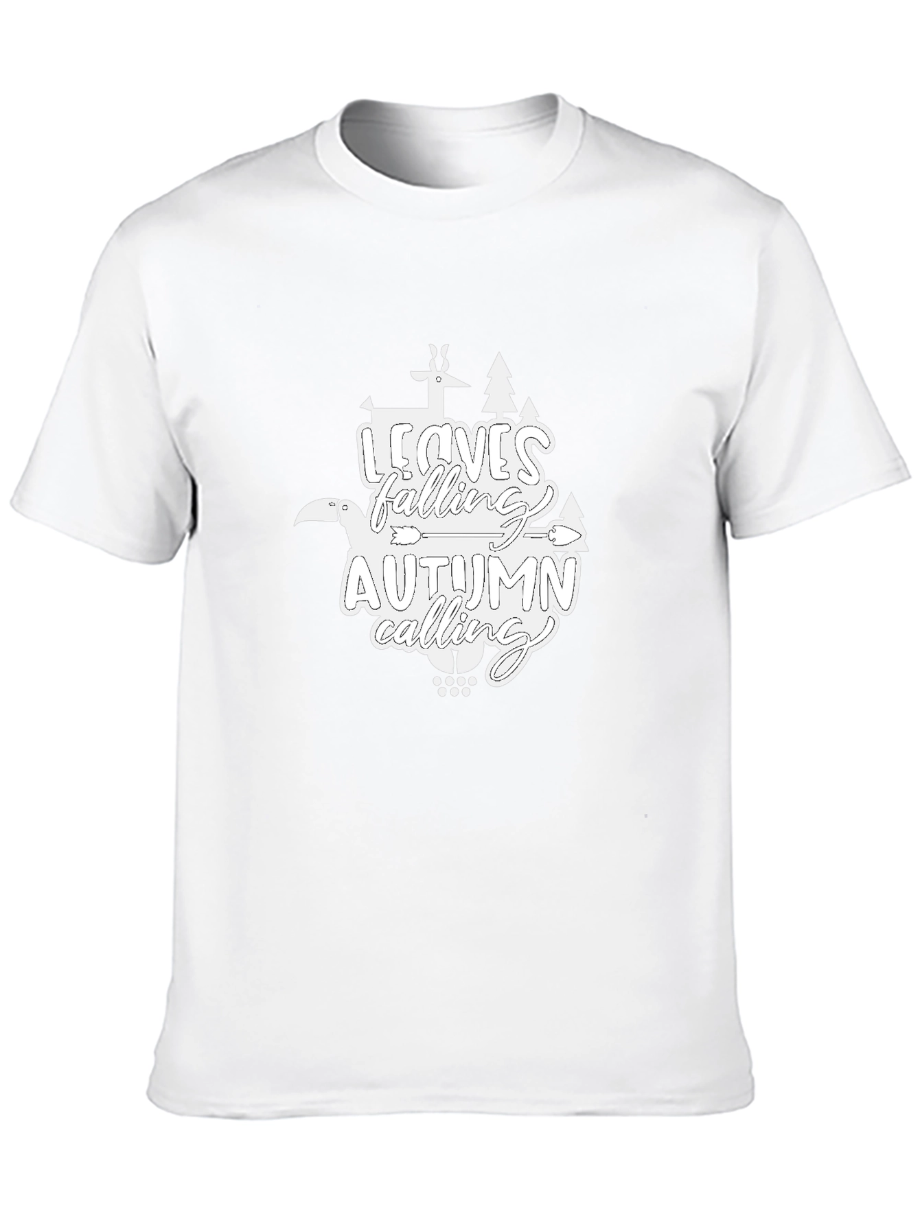 Autumn Calling Graphic T-Shirt - Black