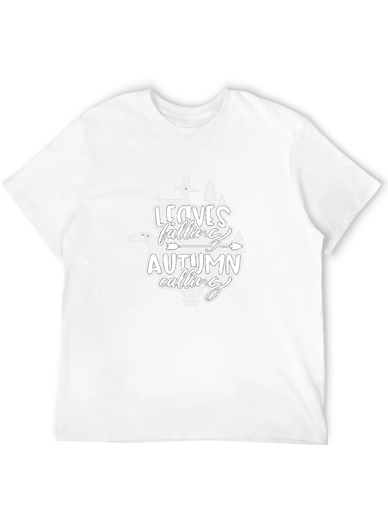 Autumn Calling Graphic T-Shirt - Black