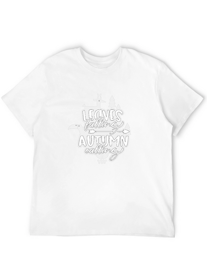 Autumn Calling Graphic T-Shirt - Black