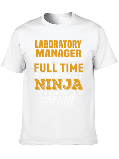 Laboratory Manager Full Time Ninja T-Shirt