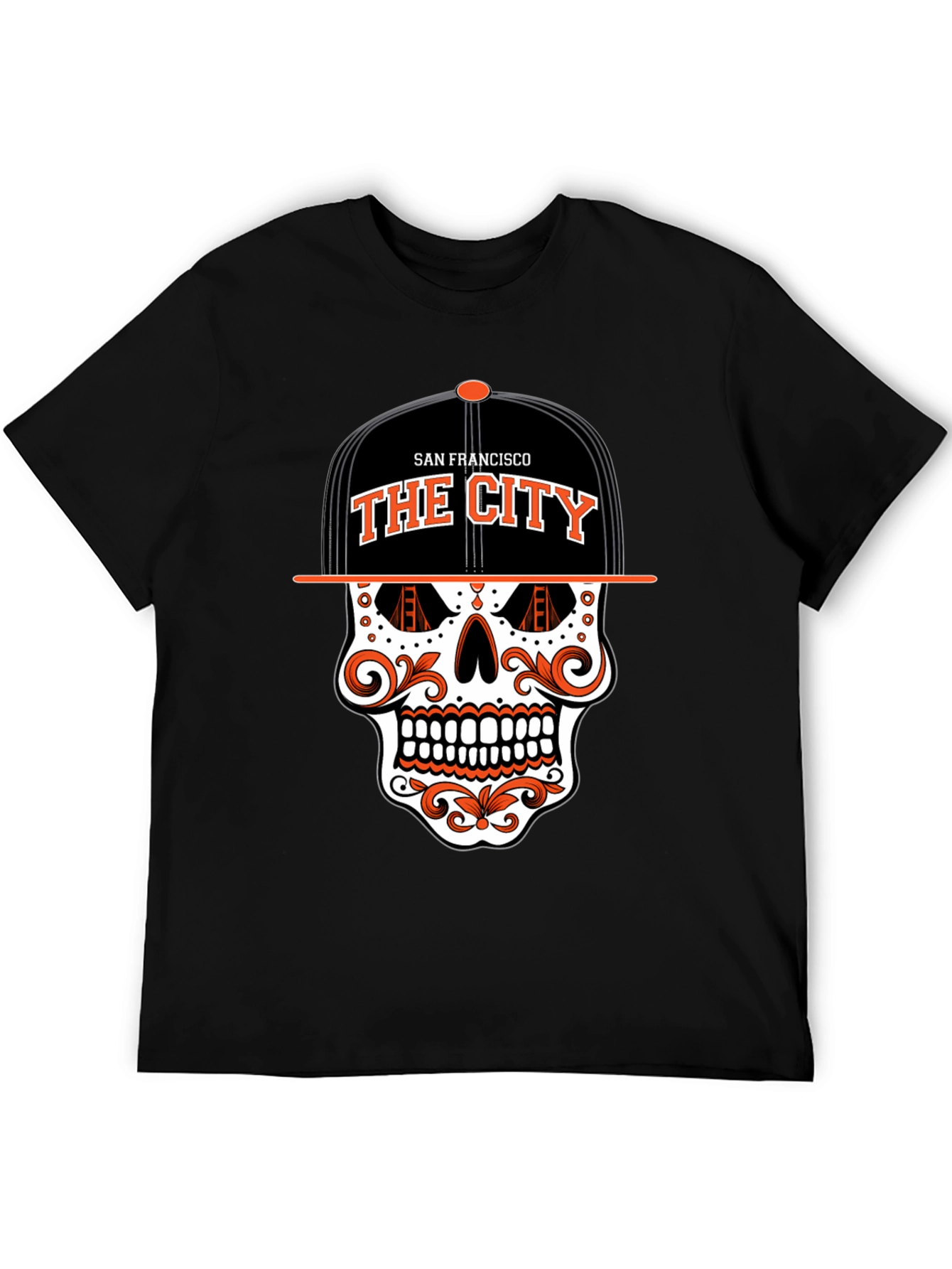 San Francisco The City Skull Graphic T-Shirt