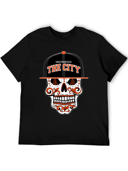 San Francisco The City Skull Graphic T-Shirt