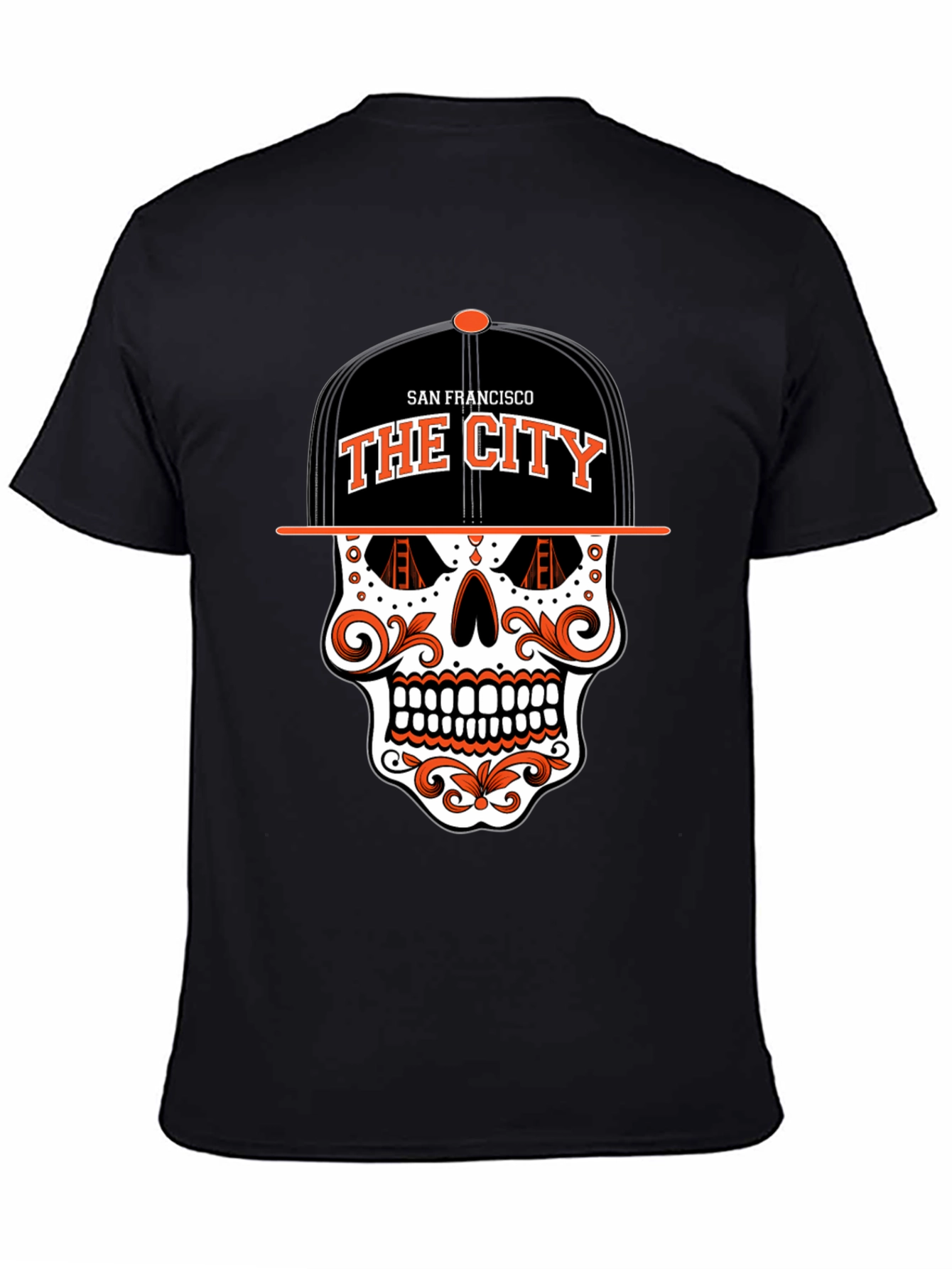 San Francisco The City Skull Graphic T-Shirt