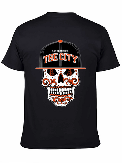 San Francisco The City Skull Graphic T-Shirt