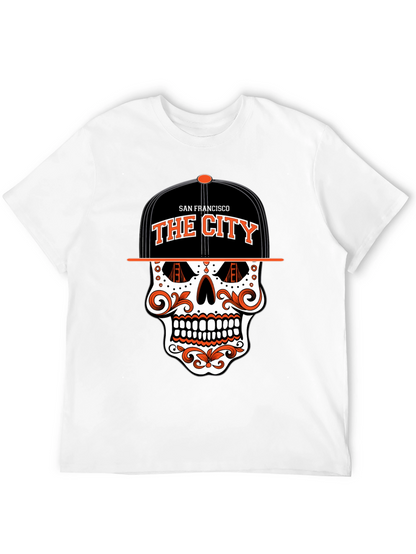 San Francisco The City Skull Graphic T-Shirt