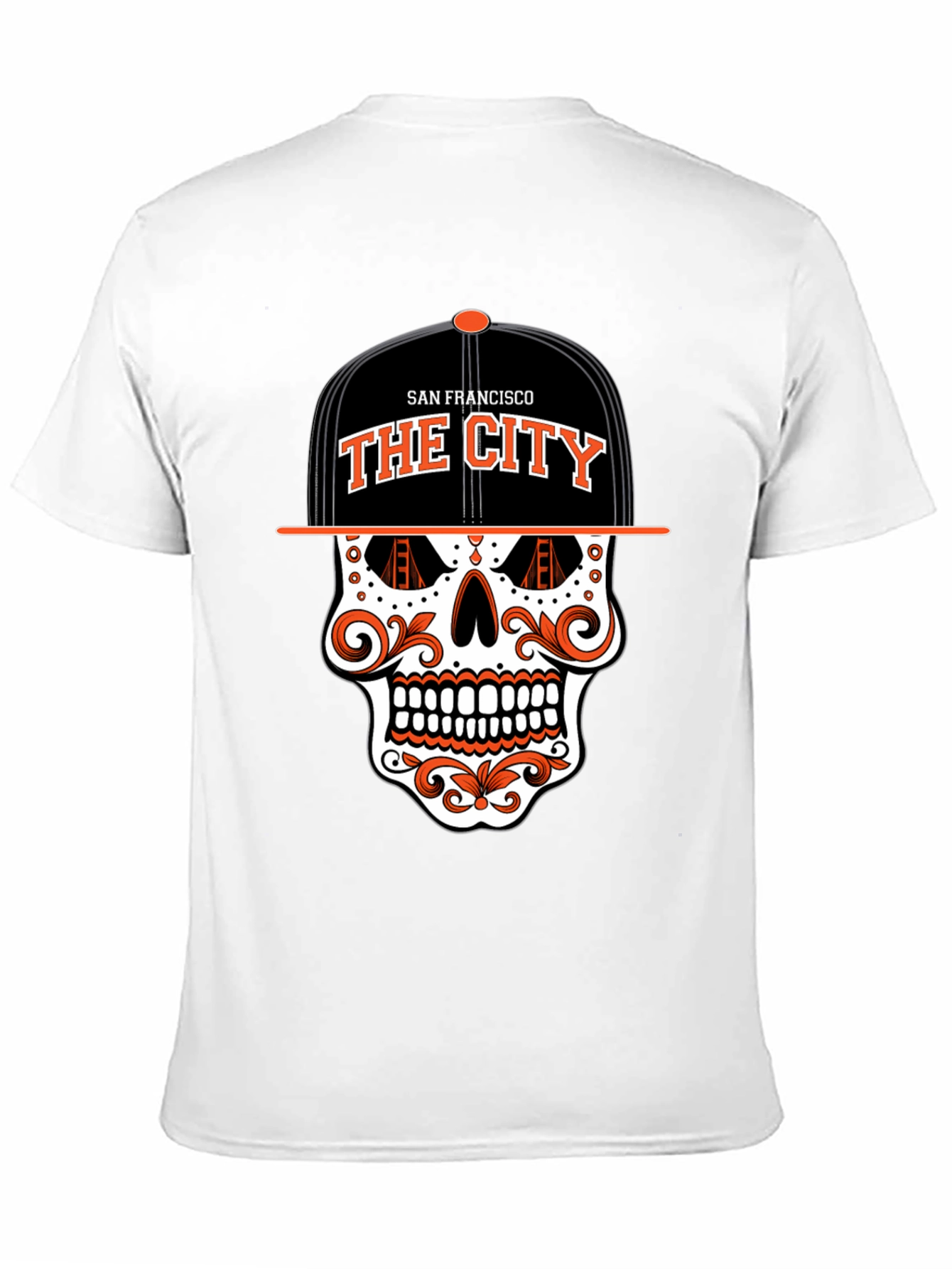 San Francisco The City Skull Graphic T-Shirt