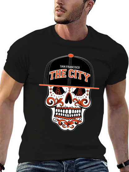 San Francisco The City Skull Graphic T-Shirt