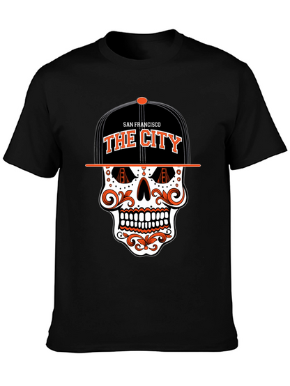 San Francisco The City Skull Graphic T-Shirt