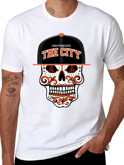San Francisco The City Skull Graphic T-Shirt