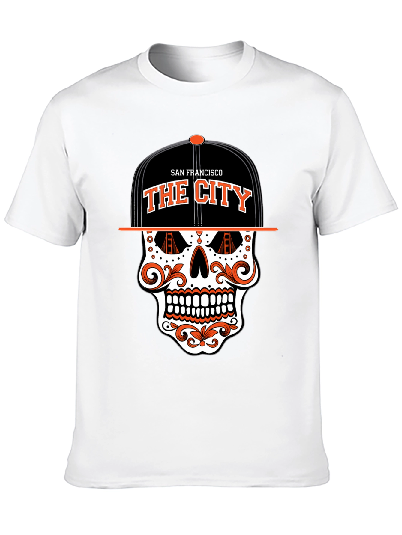 San Francisco The City Skull Graphic T-Shirt