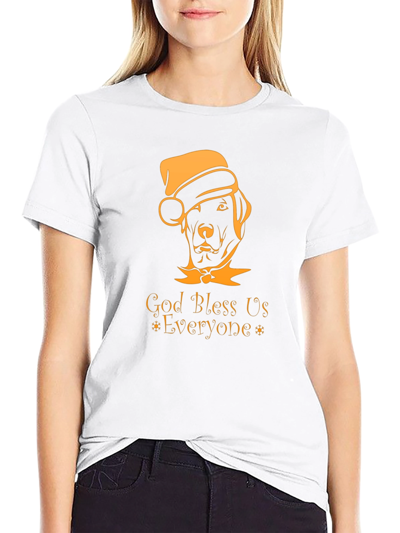 God Bless Us Everyone Dog Christmas T-Shirt