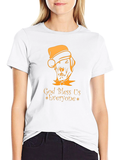 God Bless Us Everyone Dog Christmas T-Shirt