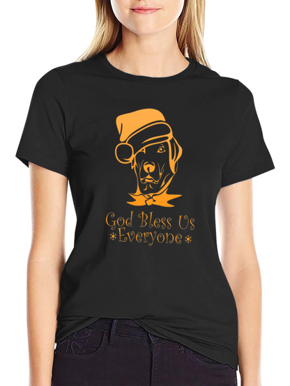 God Bless Us Everyone Dog Christmas T-Shirt