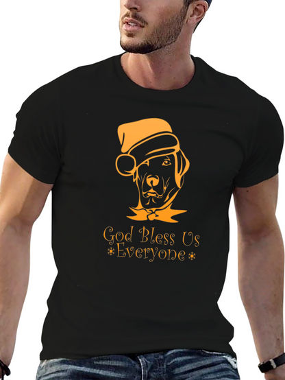 God Bless Us Everyone Dog Christmas T-Shirt