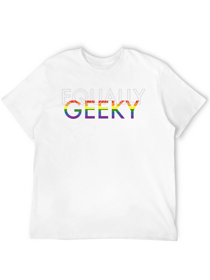 Equally Geeky Pride T-Shirt - LGBTQ+ Rainbow Graphic Tee