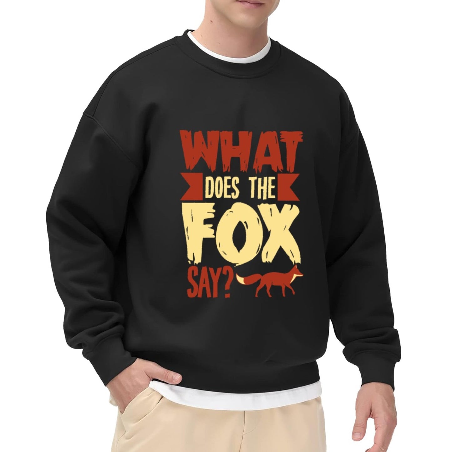 Funky Fox Phrase Graphic Pullover
