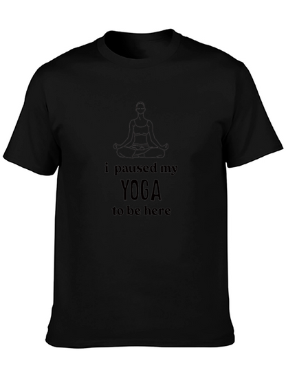 Yoga Paused T-Shirt - Relaxed Fit Soft Cotton Blend