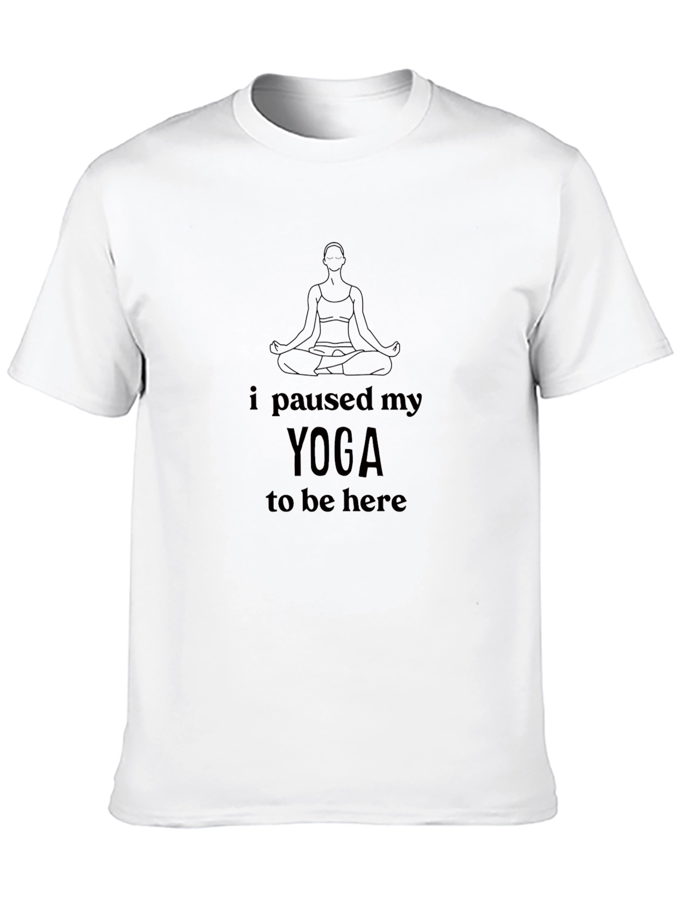 Yoga Paused T-Shirt - Relaxed Fit Soft Cotton Blend