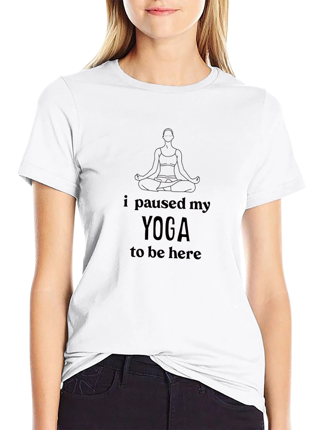 Yoga Paused T-Shirt - Relaxed Fit Soft Cotton Blend