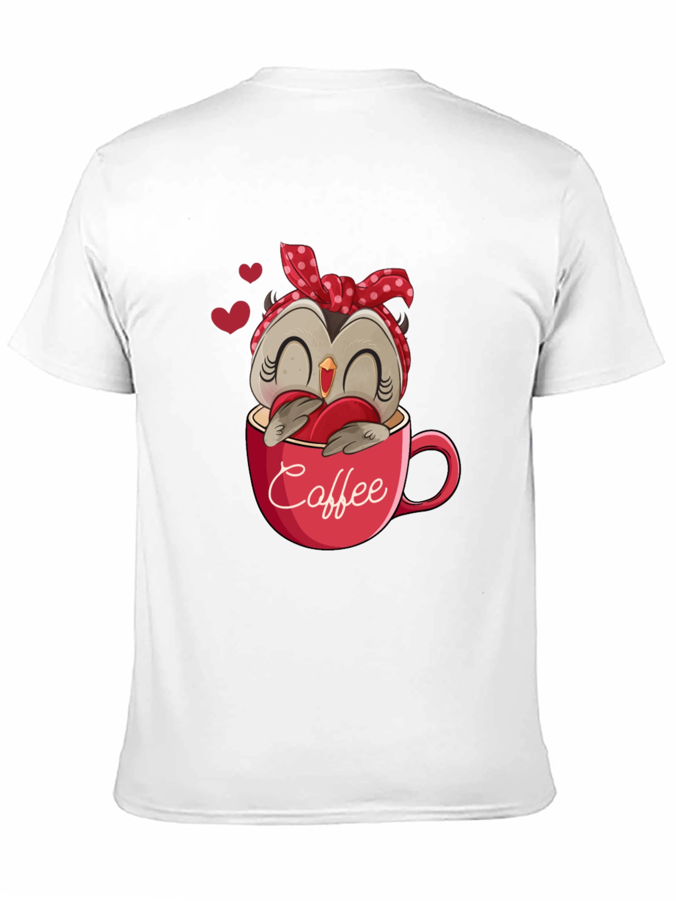 Owl Coffee Lover T-Shirt - Cute Valentines Day Design