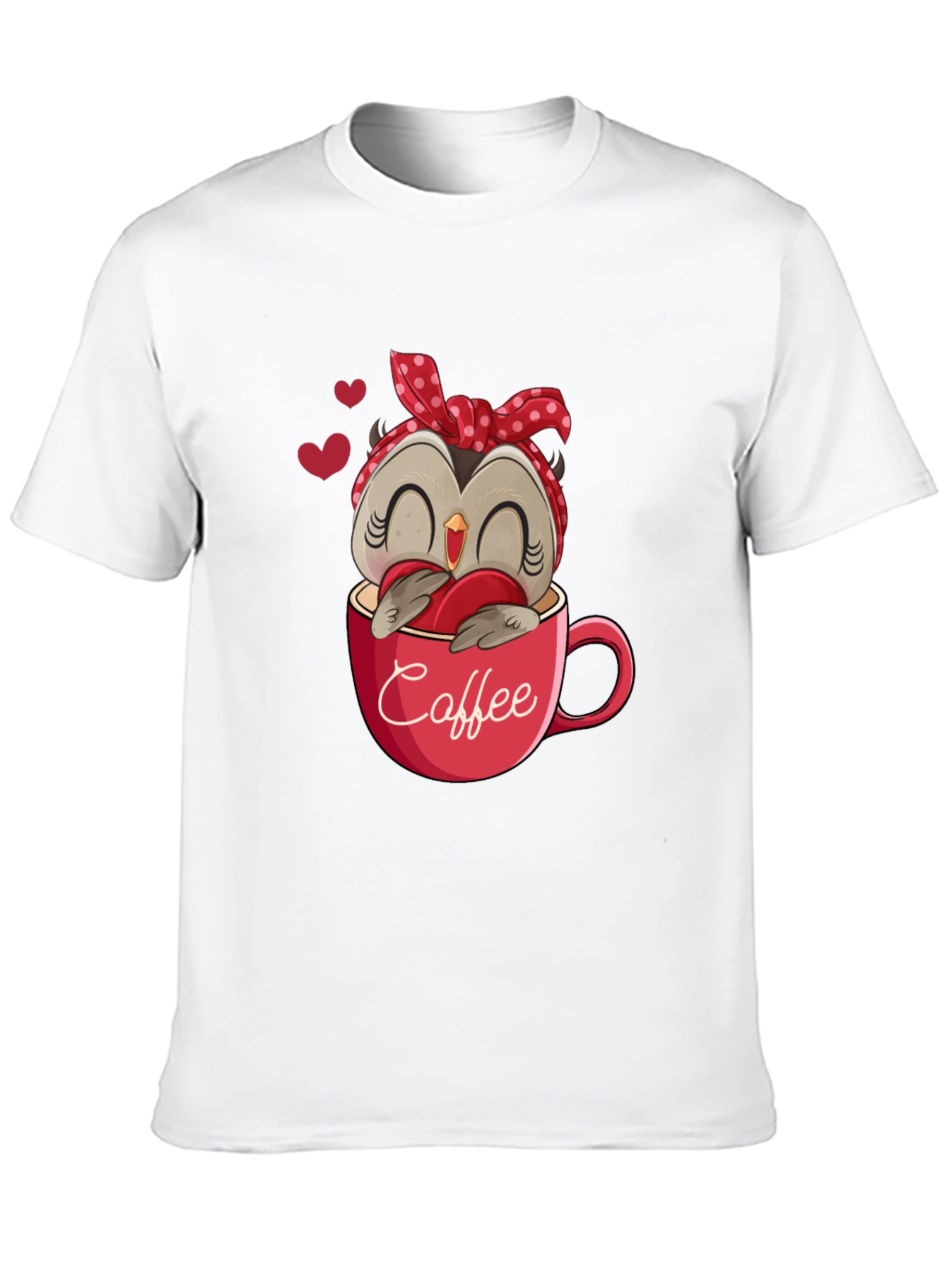 Owl Coffee Lover T-Shirt - Cute Valentines Day Design