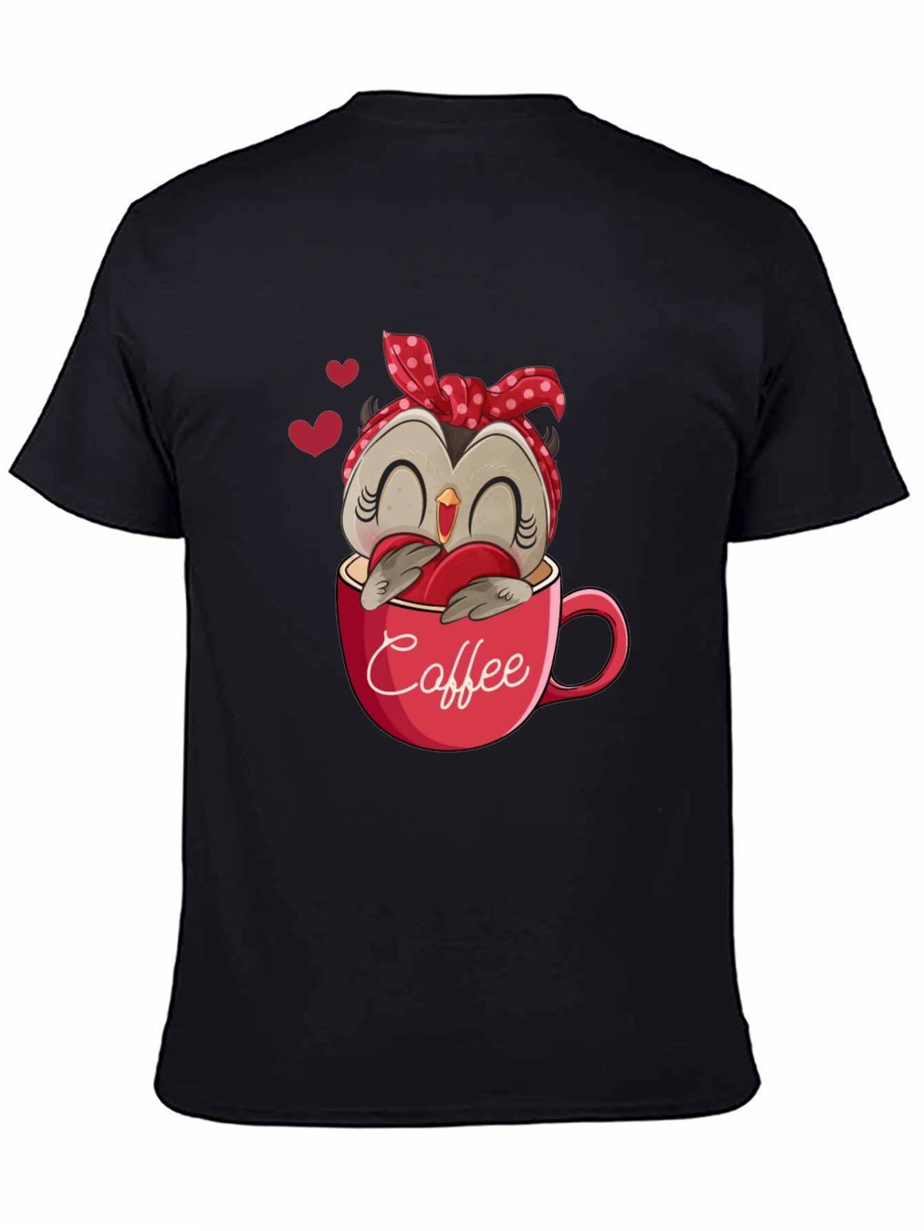Owl Coffee Lover T-Shirt - Cute Valentines Day Design