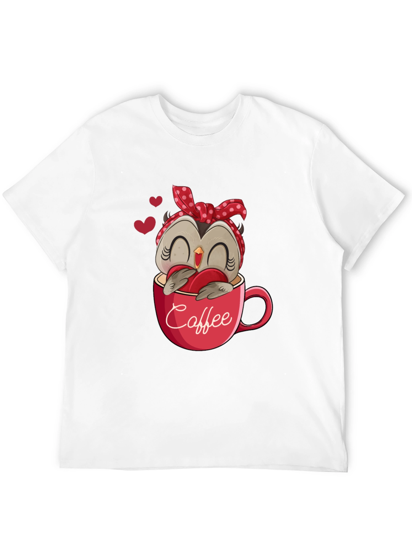 Owl Coffee Lover T-Shirt - Cute Valentines Day Design