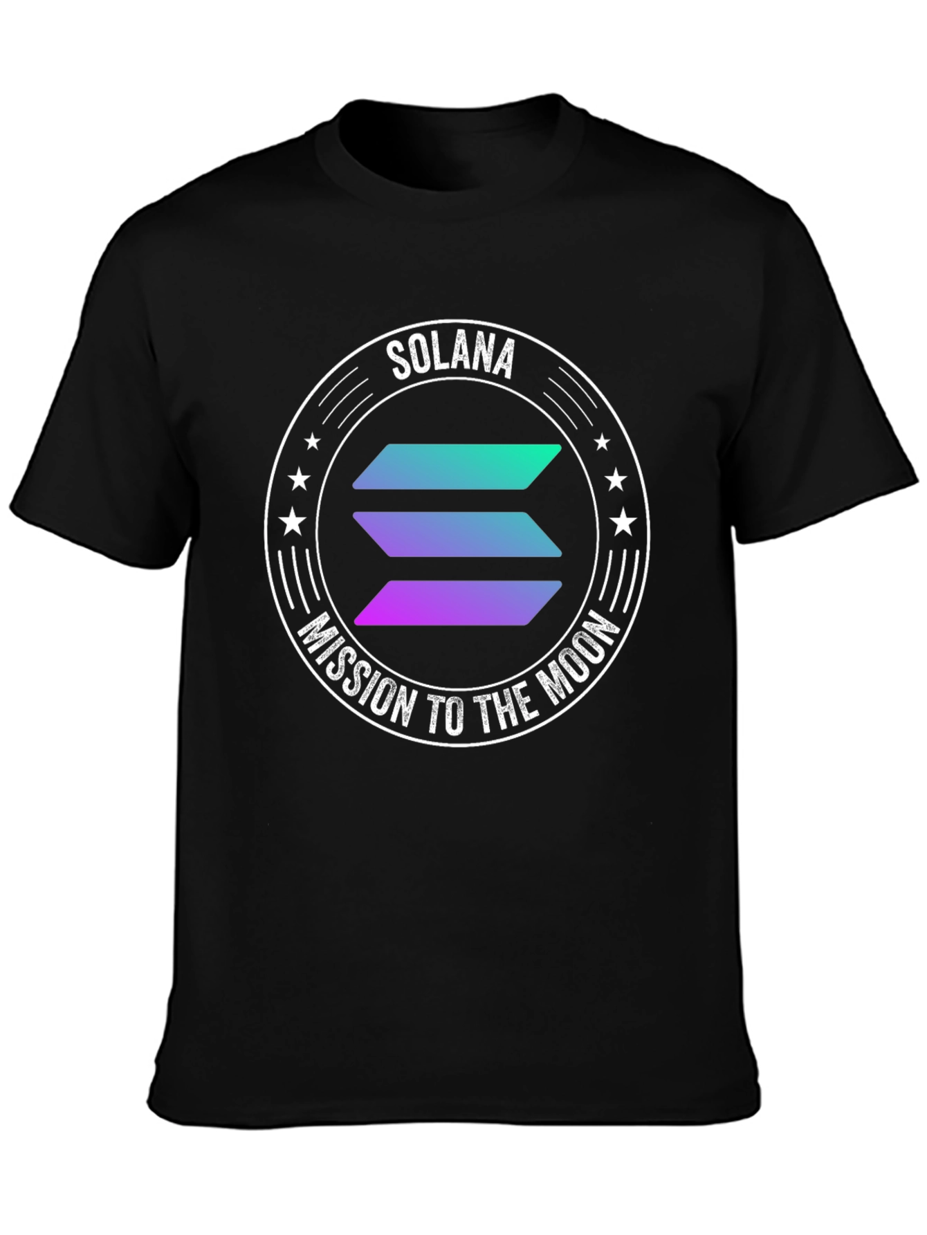 Solana Crypto T-Shirt - Mission to the Moon