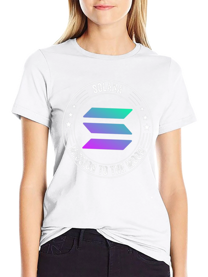 Solana Crypto T-Shirt - Mission to the Moon