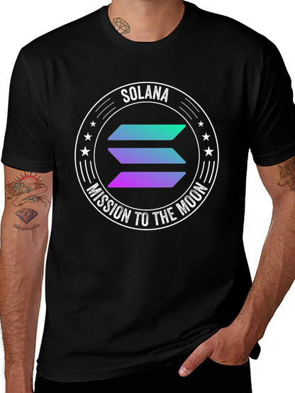 Solana Crypto T-Shirt - Mission to the Moon