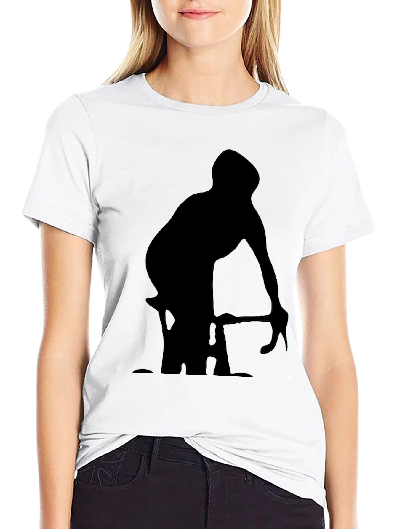 Cyclist Silhouette Graphic T-Shirt