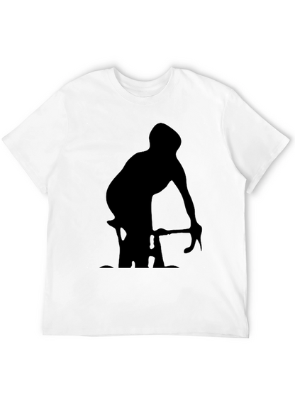 Cyclist Silhouette Graphic T-Shirt