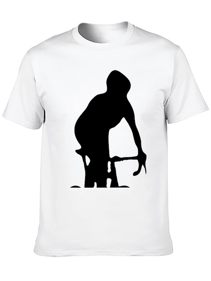 Cyclist Silhouette Graphic T-Shirt