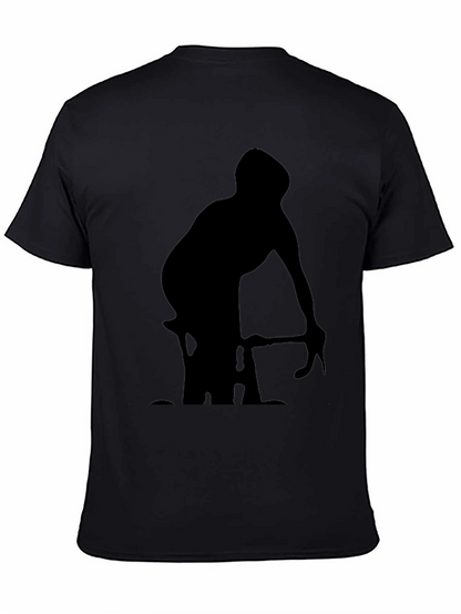 Cyclist Silhouette Graphic T-Shirt