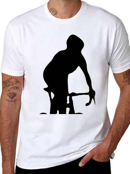 Cyclist Silhouette Graphic T-Shirt