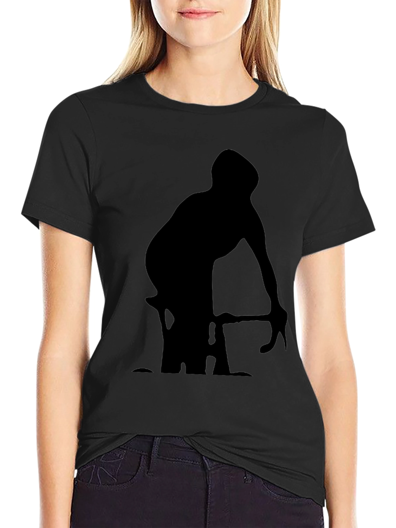Cyclist Silhouette Graphic T-Shirt