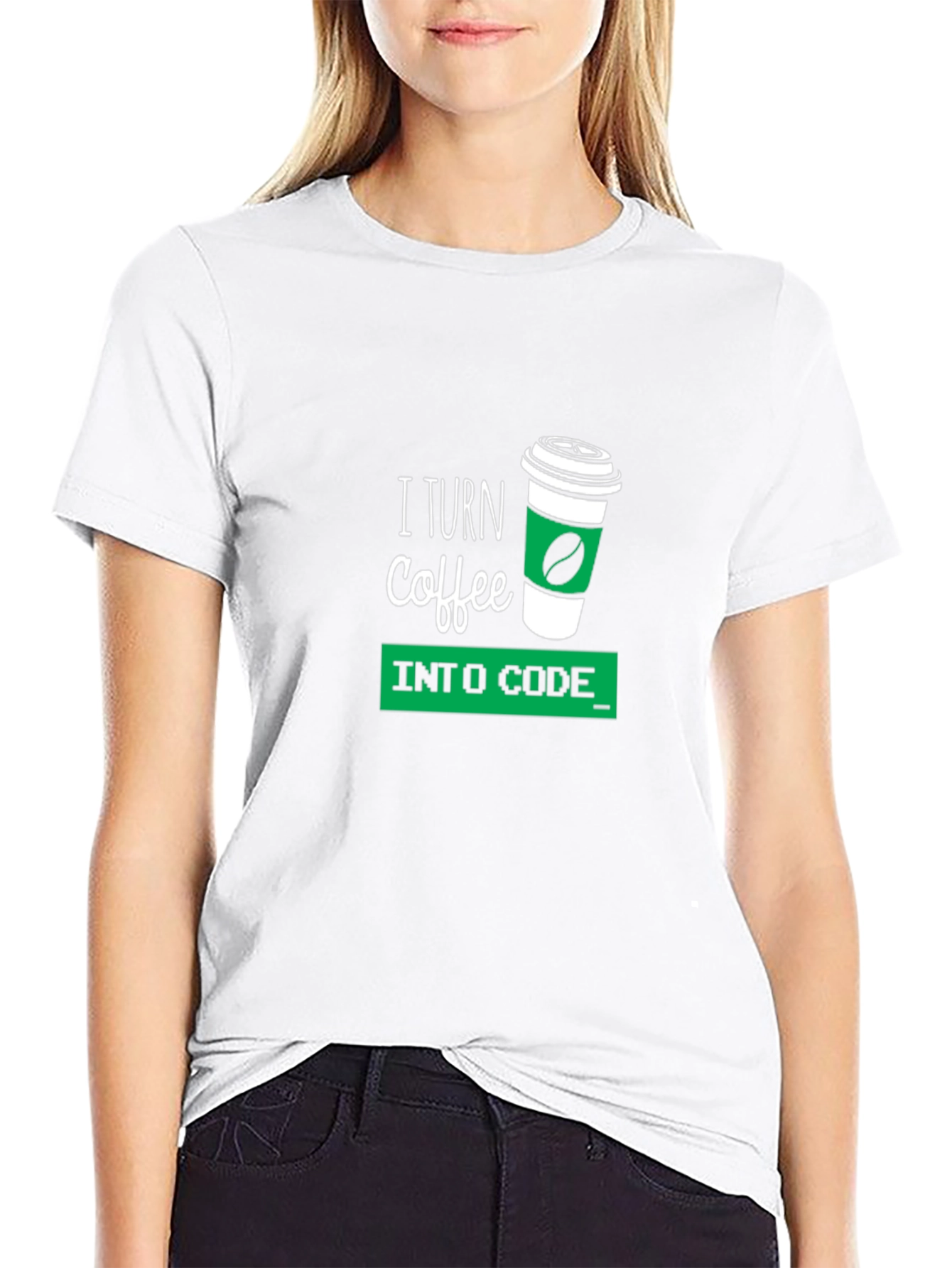 Coffee to Code Black T-Shirt