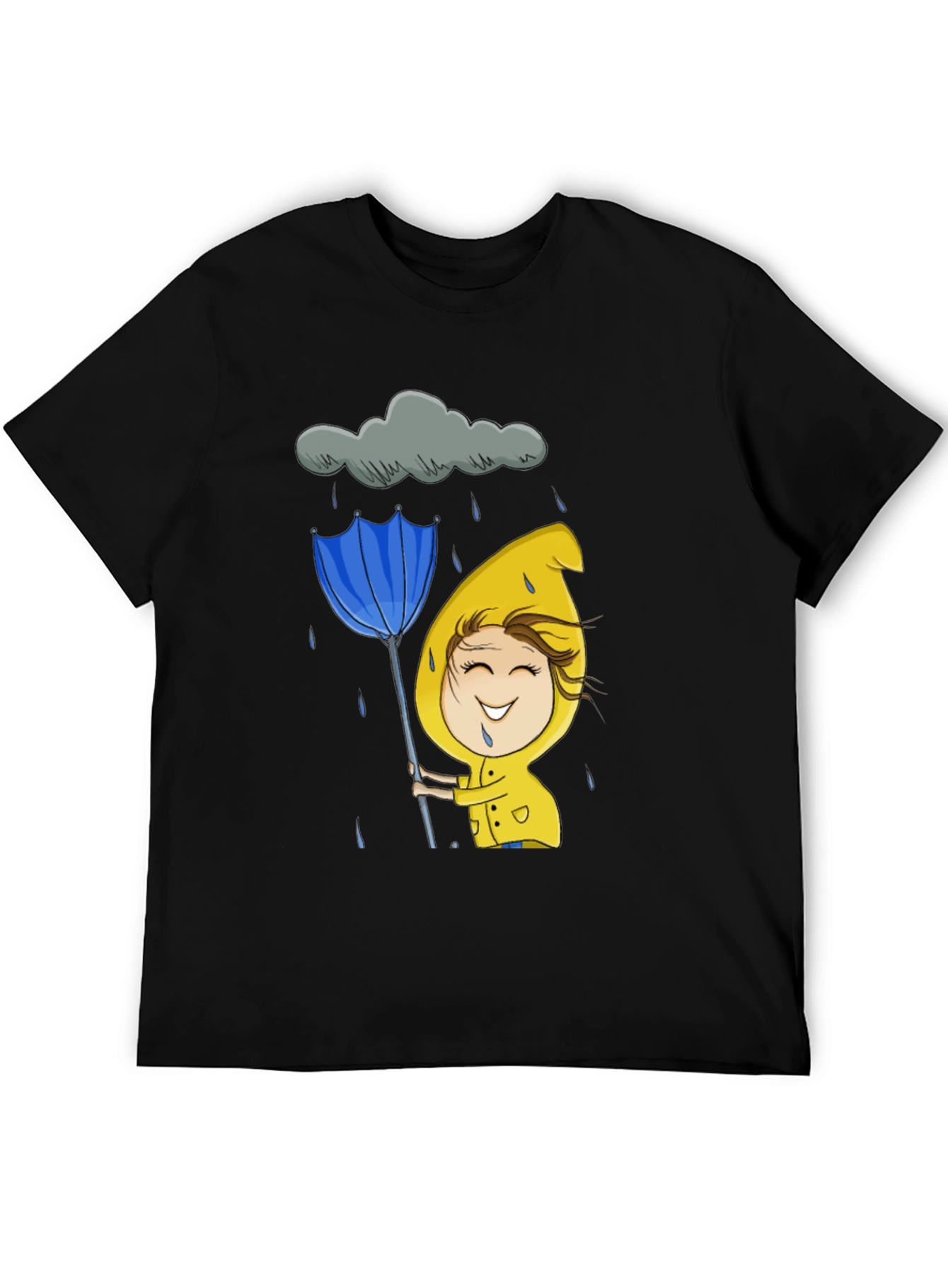 Rainy Day Cartoon Graphic Tee