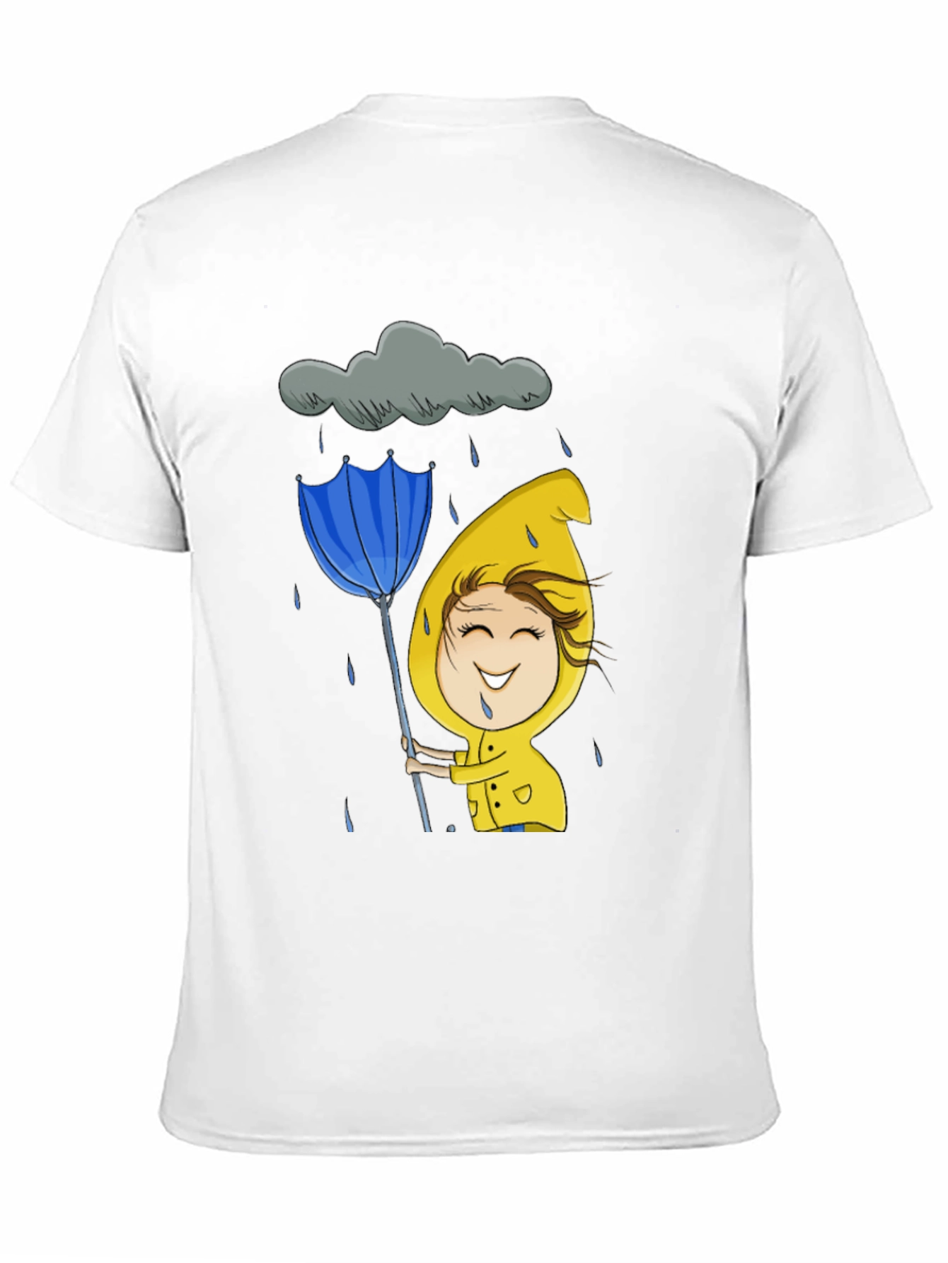 Rainy Day Cartoon Graphic Tee