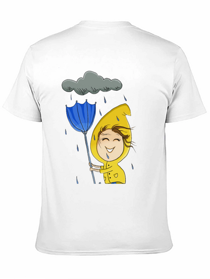 Rainy Day Cartoon Graphic Tee