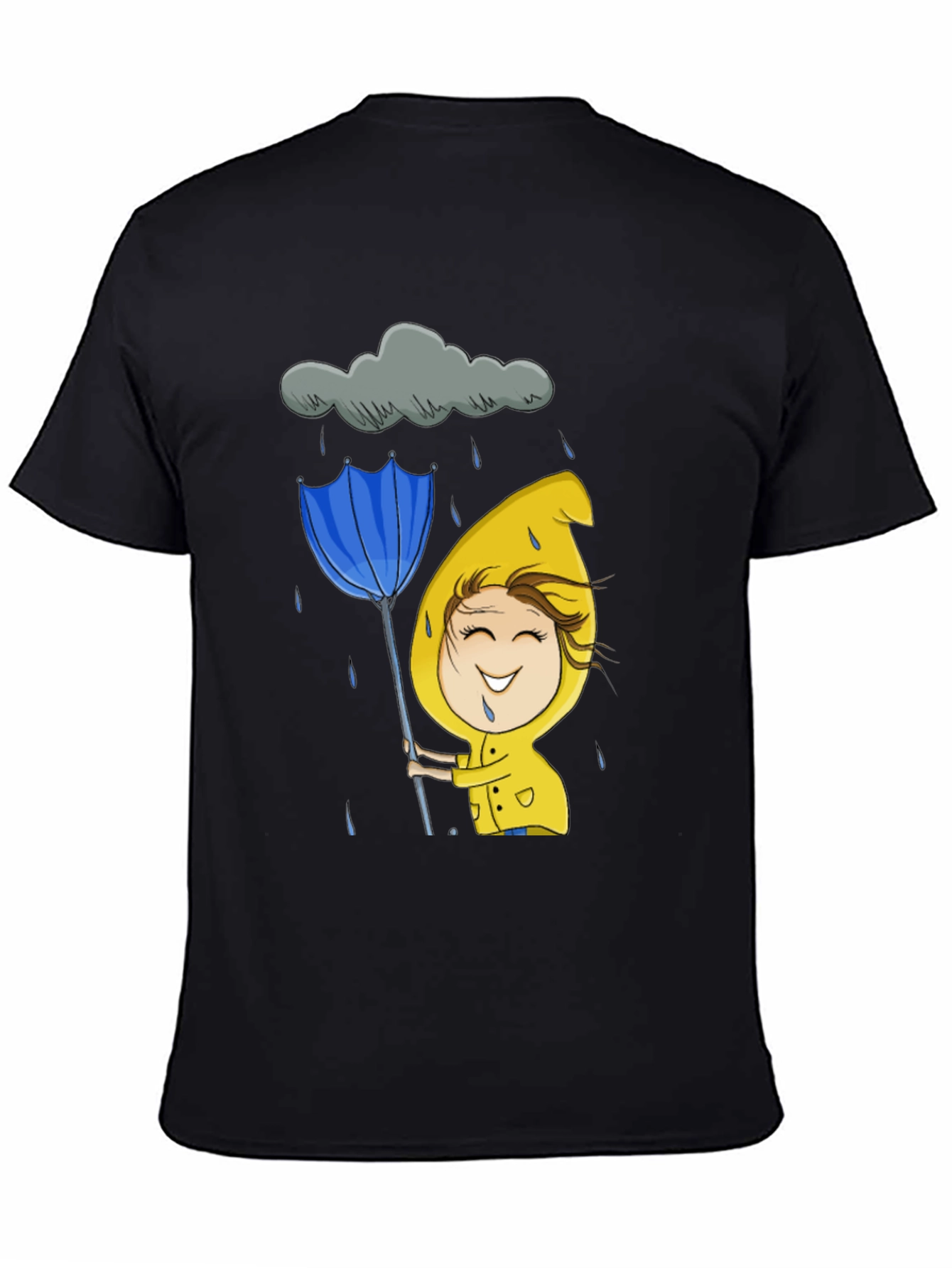 Rainy Day Cartoon Graphic Tee