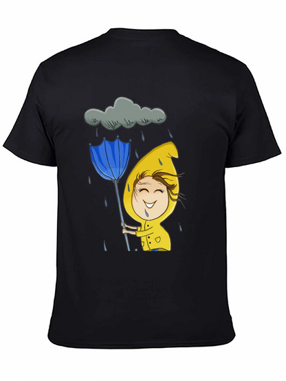 Rainy Day Cartoon Graphic Tee