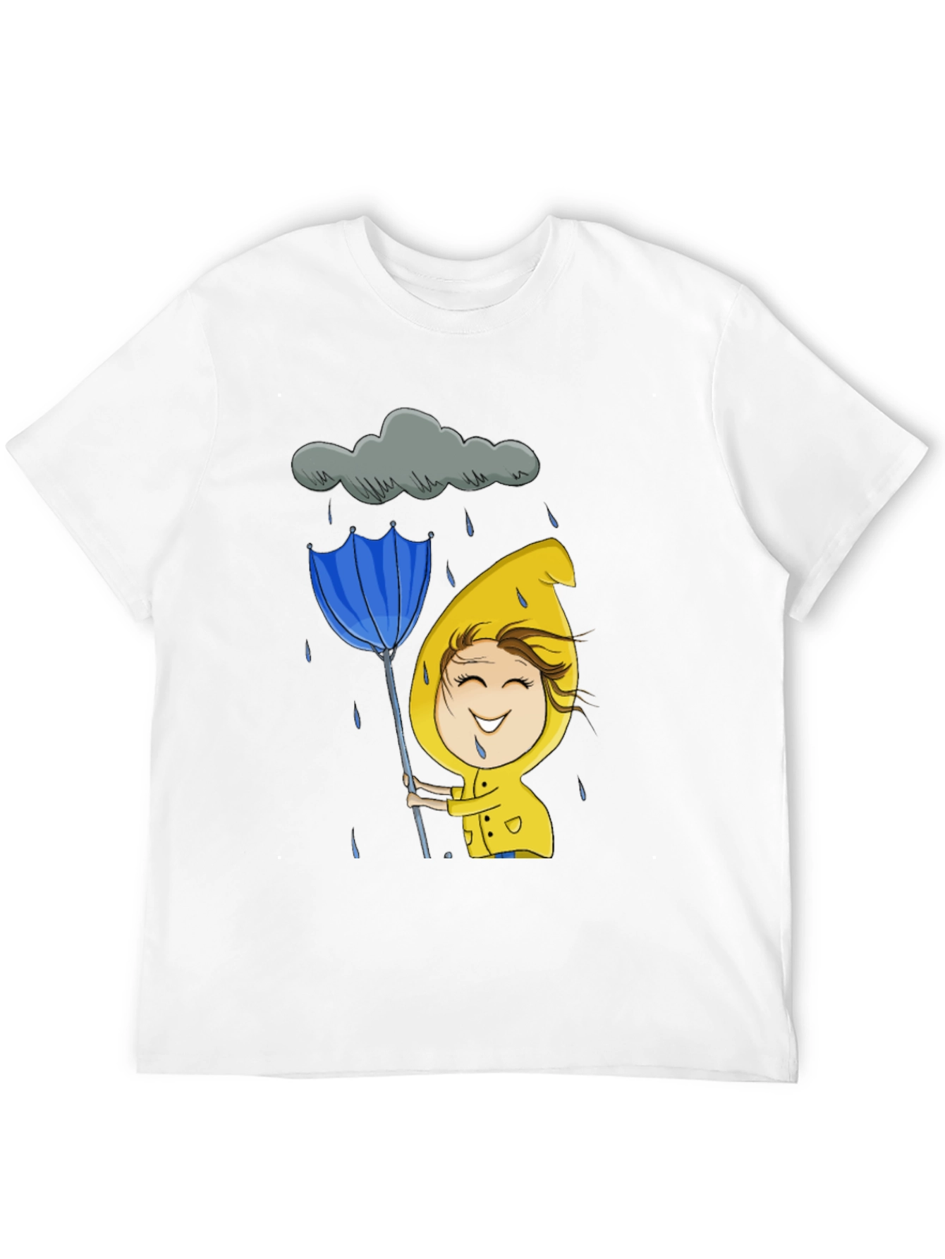 Rainy Day Cartoon Graphic Tee