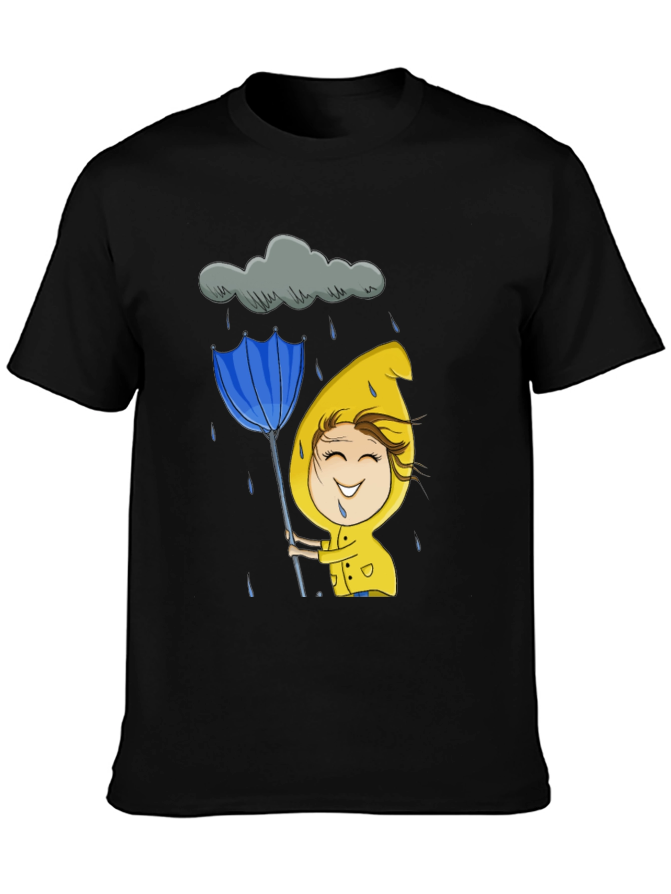 Rainy Day Cartoon Graphic Tee