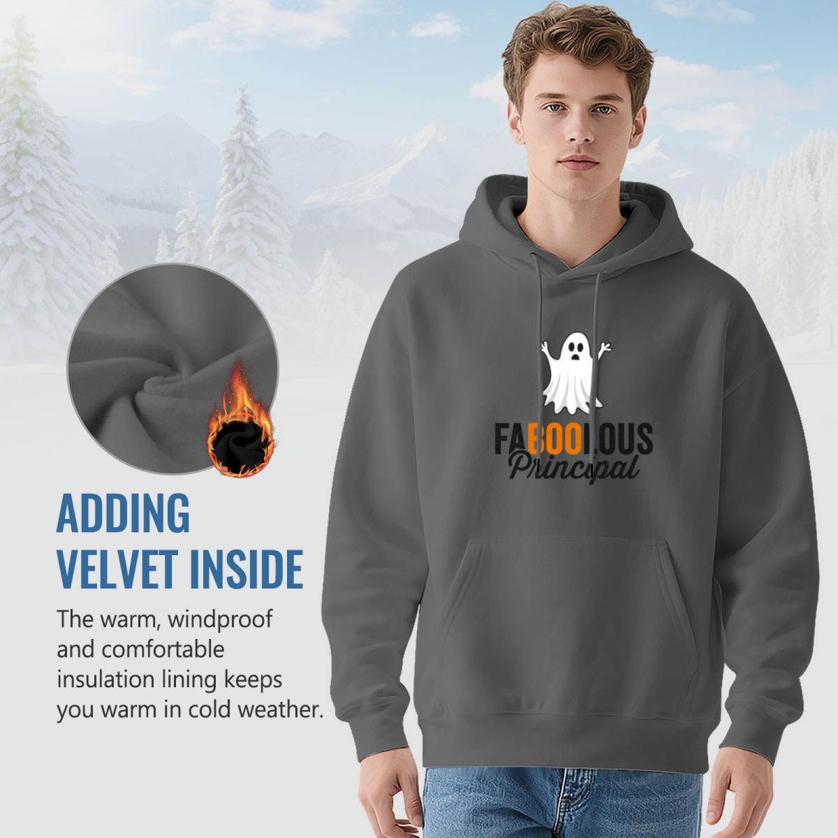 Faboolous Principal Halloween Ghost Hoodie