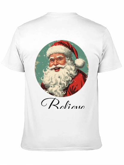 Believe Santa Graphic Tee - Black
