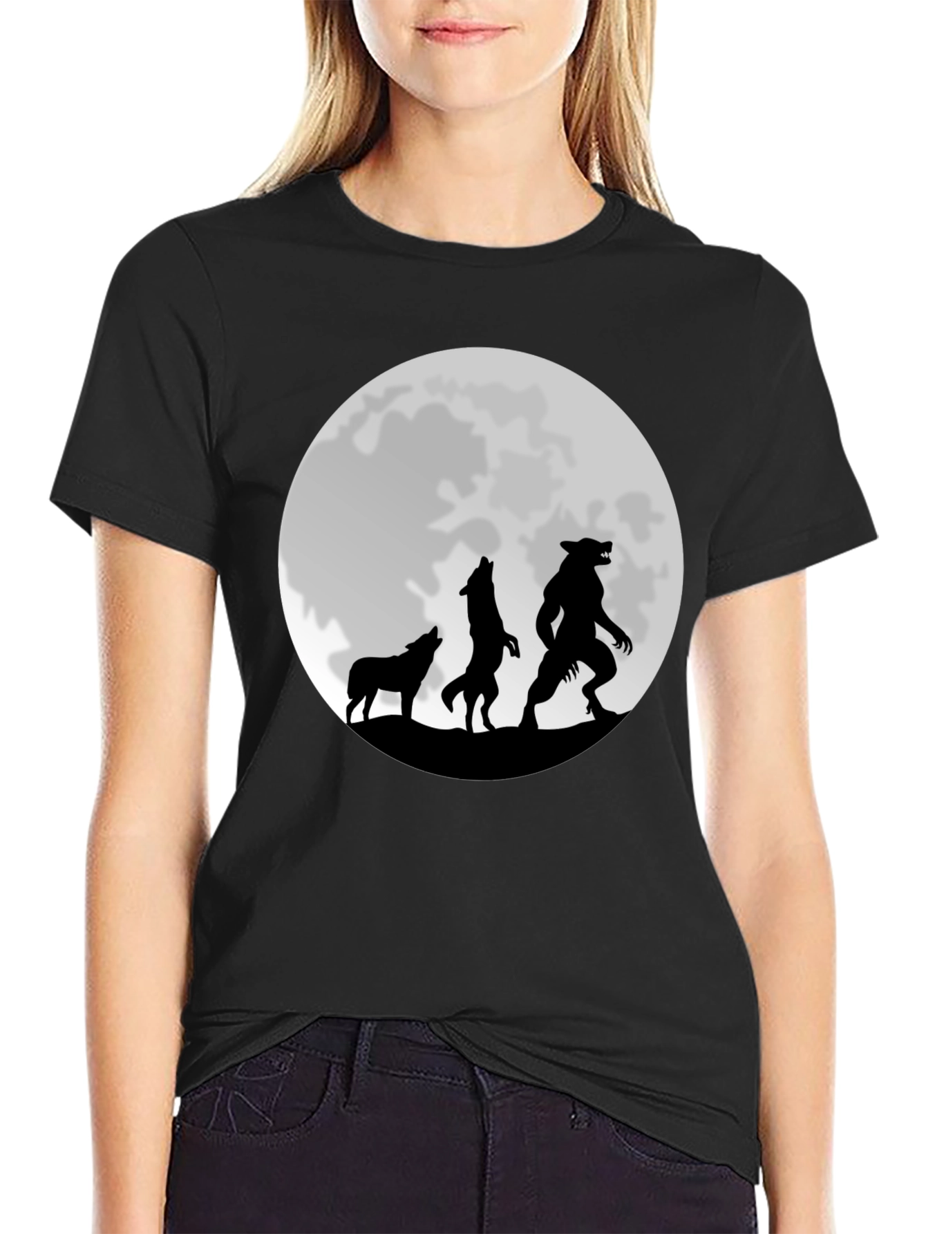 Werewolf Moon Graphic T-Shirt
