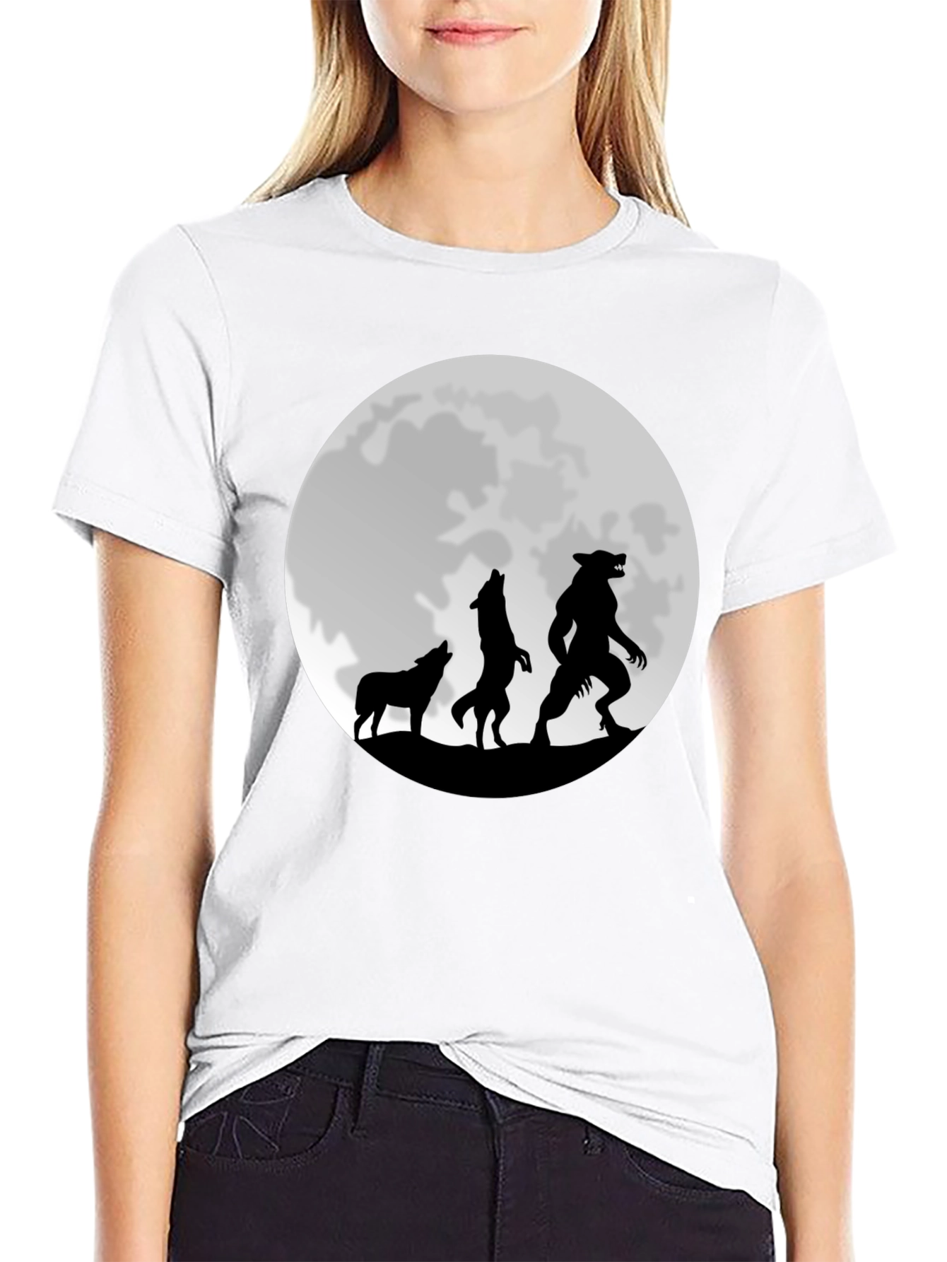 Werewolf Moon Graphic T-Shirt