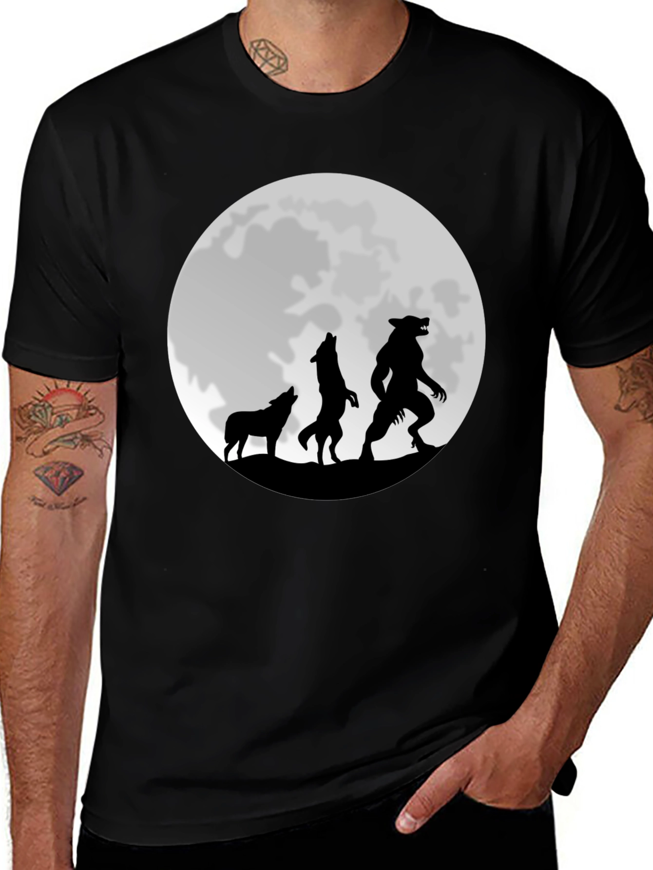 Werewolf Moon Graphic T-Shirt